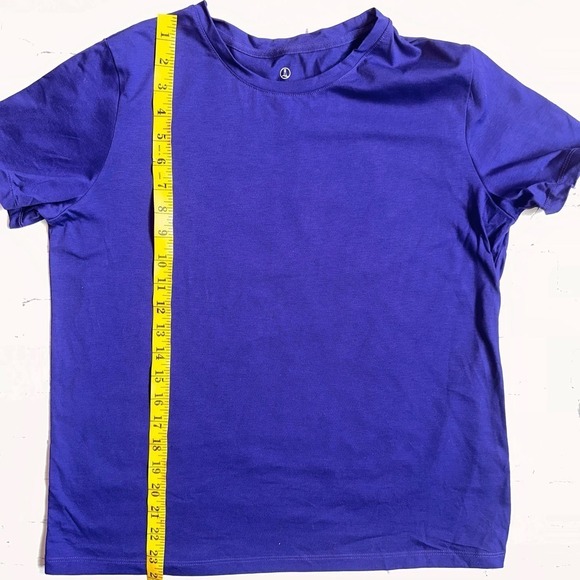 NWOT Women’s Small (6/8) Lands’ End Purple SS Supima Cotton Relaxed Fit TShirt - Picture 6 of 6